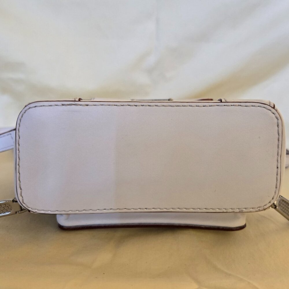 Ivory White Leather Rebecca Minkoff Crossbody Bag Great Style Retail Value $98 - Picture 9 of 16